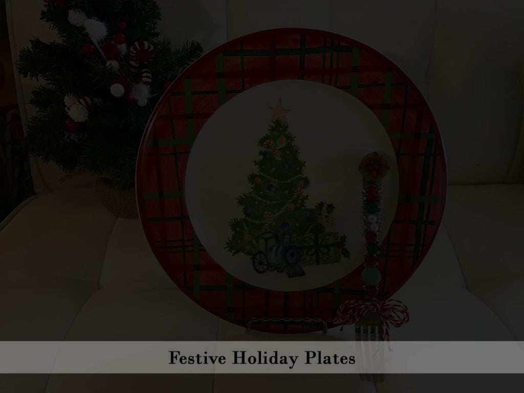 you will find lots of festive and pretty holiday serving plates
