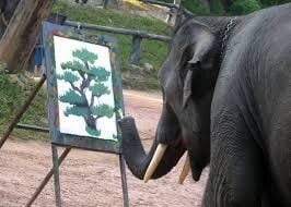 Art created by elephants
