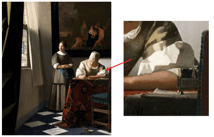 realist Vermeer painting