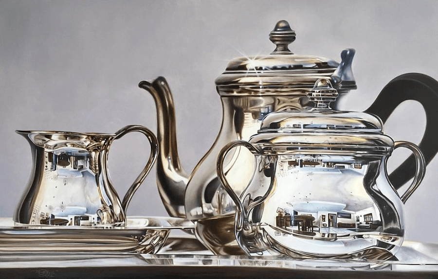 Realistic painting of Utensils